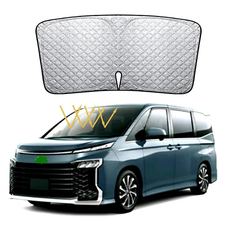 Silver tape car sunshade for NOAH XOVY 90 series windshield