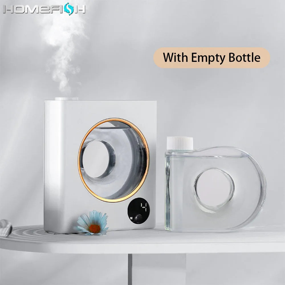 Small white automatic aromatherapy machine with wall mount and USB charging port