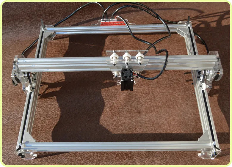 3000mW miniature laser engraving machine with 400mm by 300mm base plate for marking and lettering