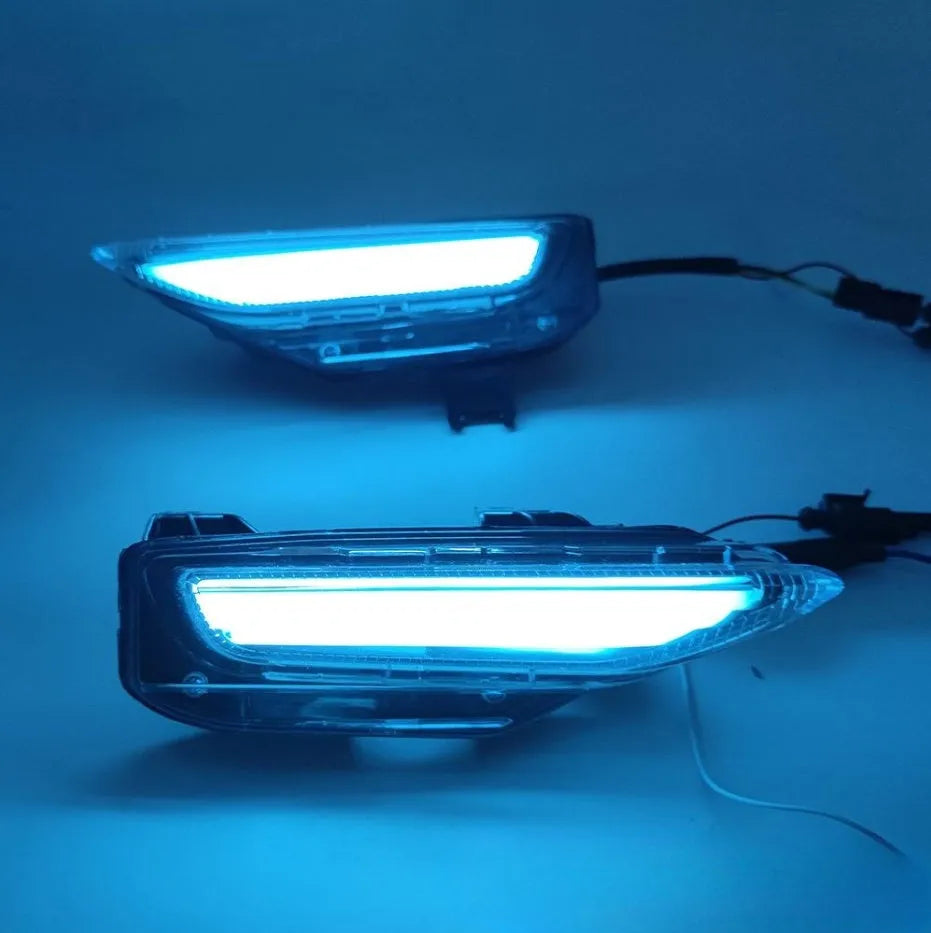 Infiniti Q50 Q70 front bumper LED fog lamp and daytime running light unit with ABS housing