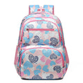 Student schoolbag with air pillow belt system in Oxford cloth construction showing blue colour option