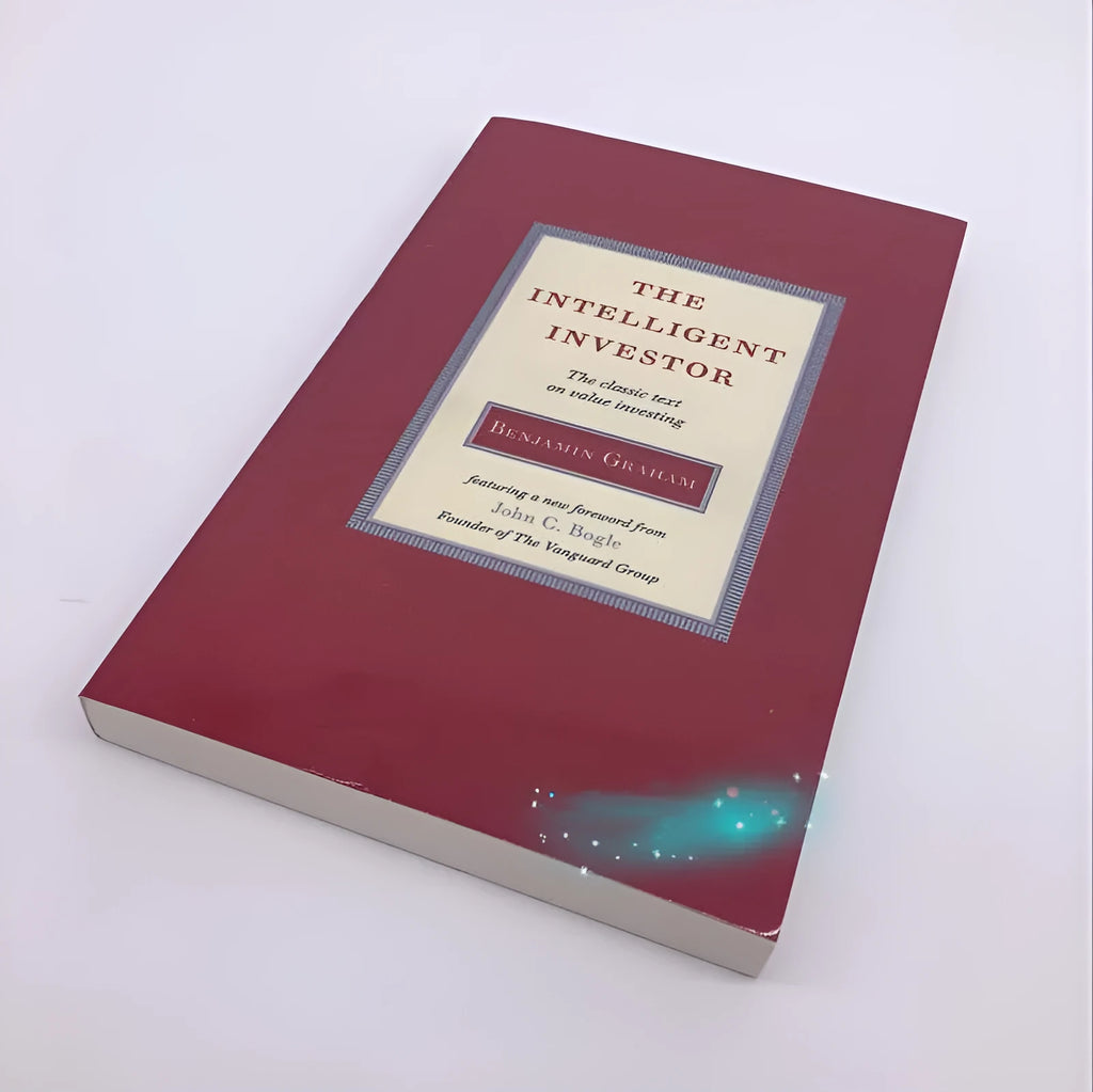Hardback cover of The Intelligent Investor book English edition with 336 pages