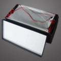 LED truck luminous license plate light set with two plastic housing units showing thin flat design