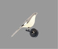 Modern black aluminium alloy chandelier with adjustable height on a ceiling.