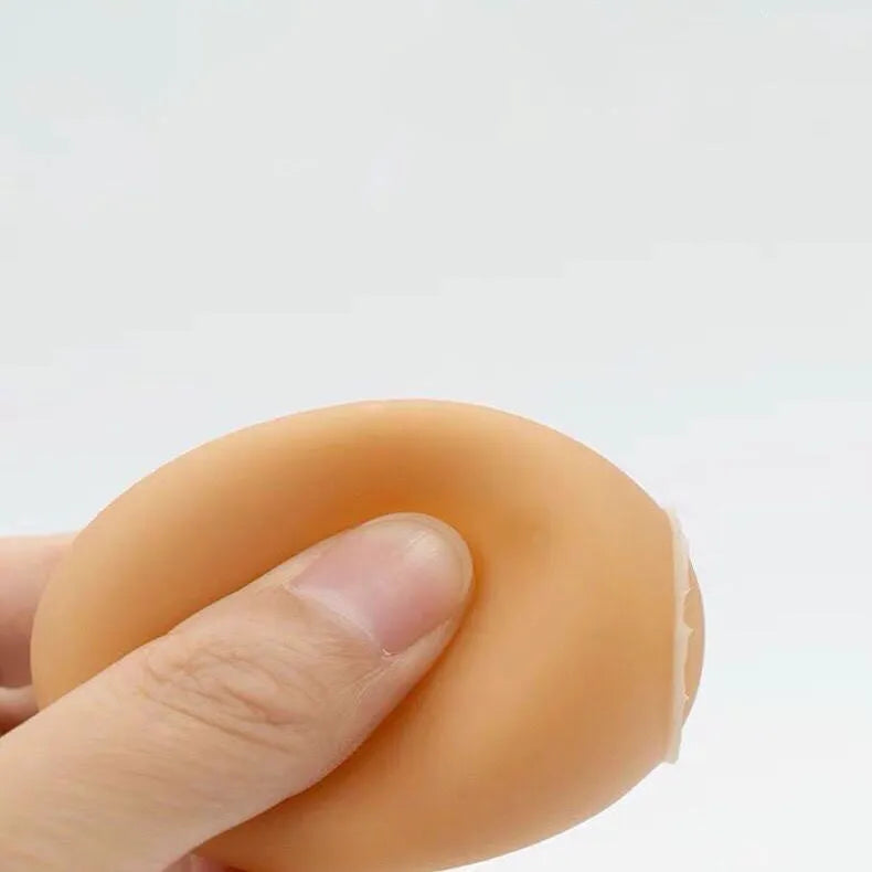 TPU simulation egg dog toy with sound feature for chewing and play