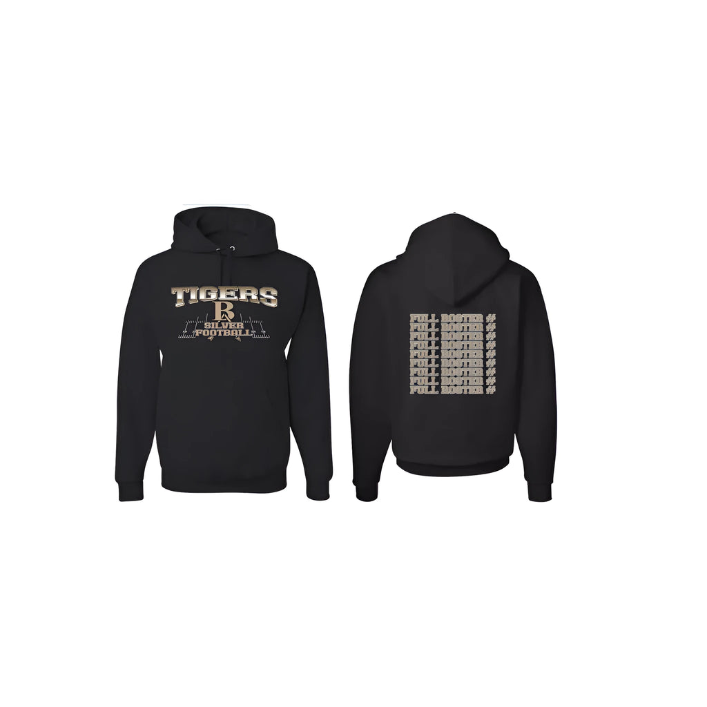 Black drop-shoulder sleeve hoodie with pullover design for leisure sports