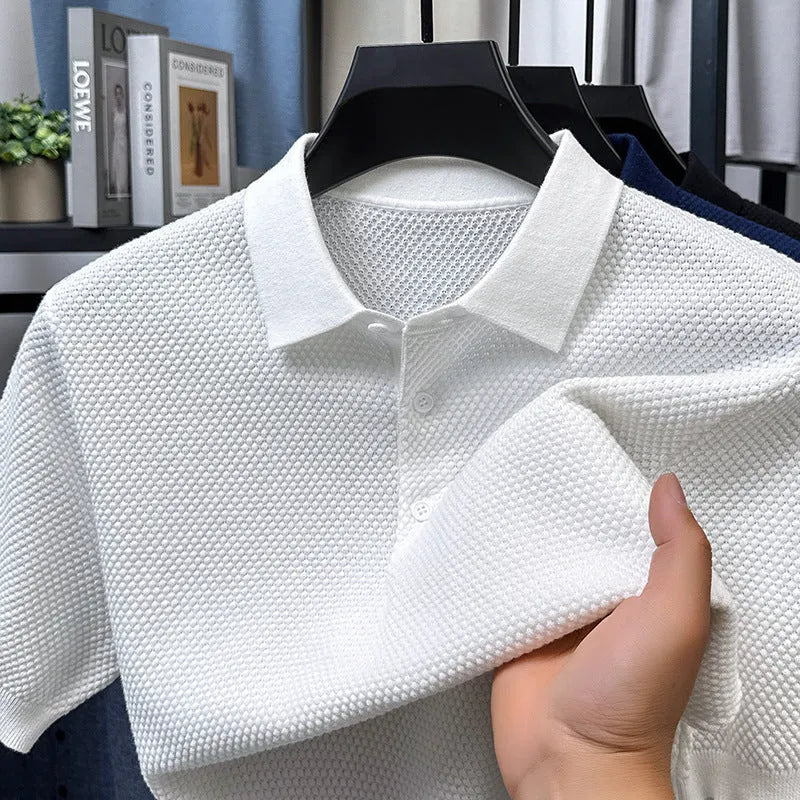 Loose fit cotton short sleeve pullover sweater in various colours with size chart