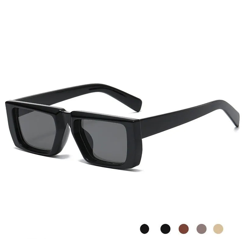 UV400 PC full-frame sunglasses in Y2K style colours on display