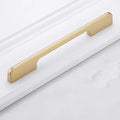 Gold modern T-shape aluminium cabinet handle for single-hole installation