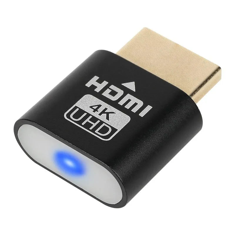 Graphics card HDMI dummy load adapter with 26.5mm length in multiple interface colour options
