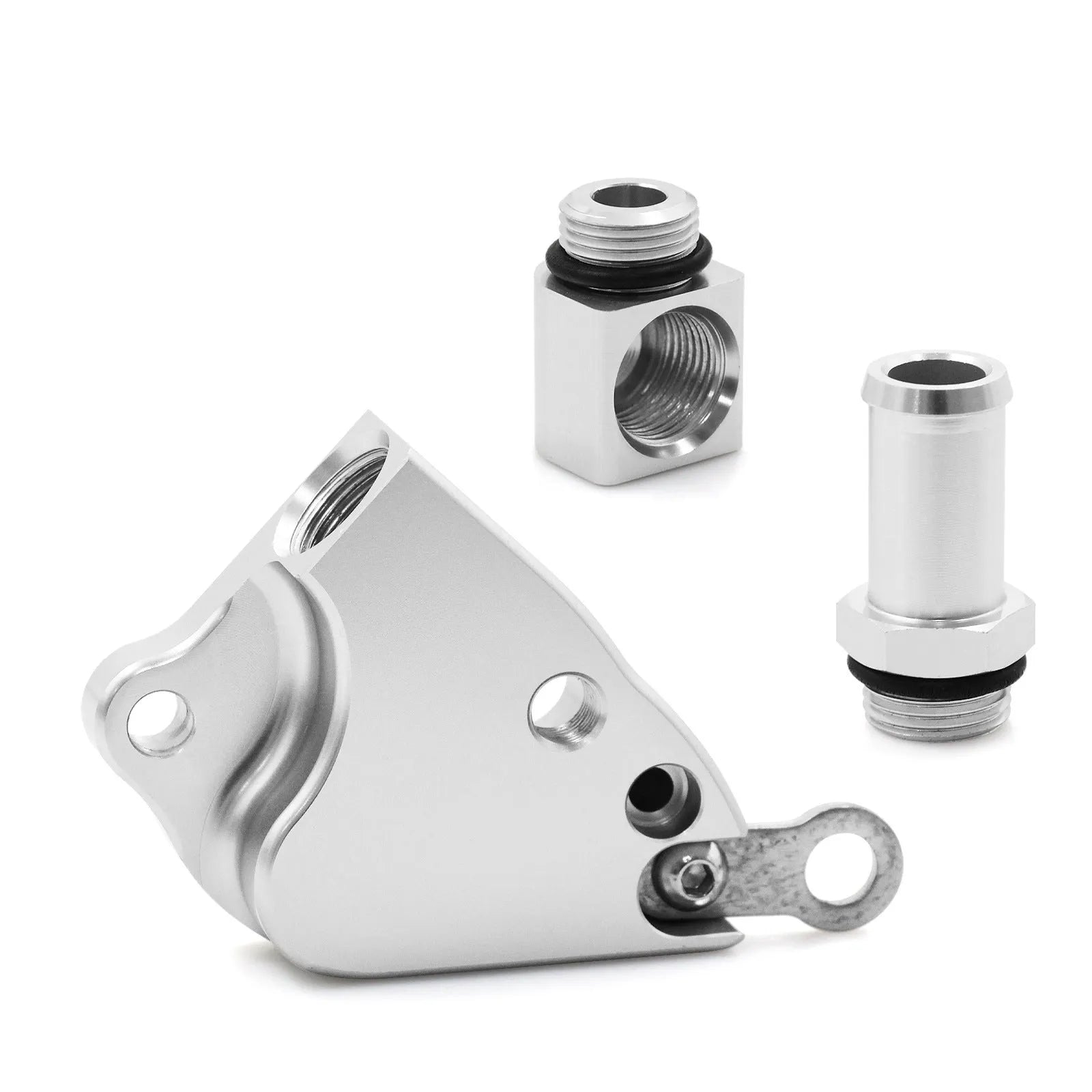 Aluminium coolant adapter for Honda K20 K24 intake manifold temperature sensor relocation