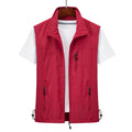 Men's rabbit fur waistcoat vest with hood in slim fit design showing colour options
