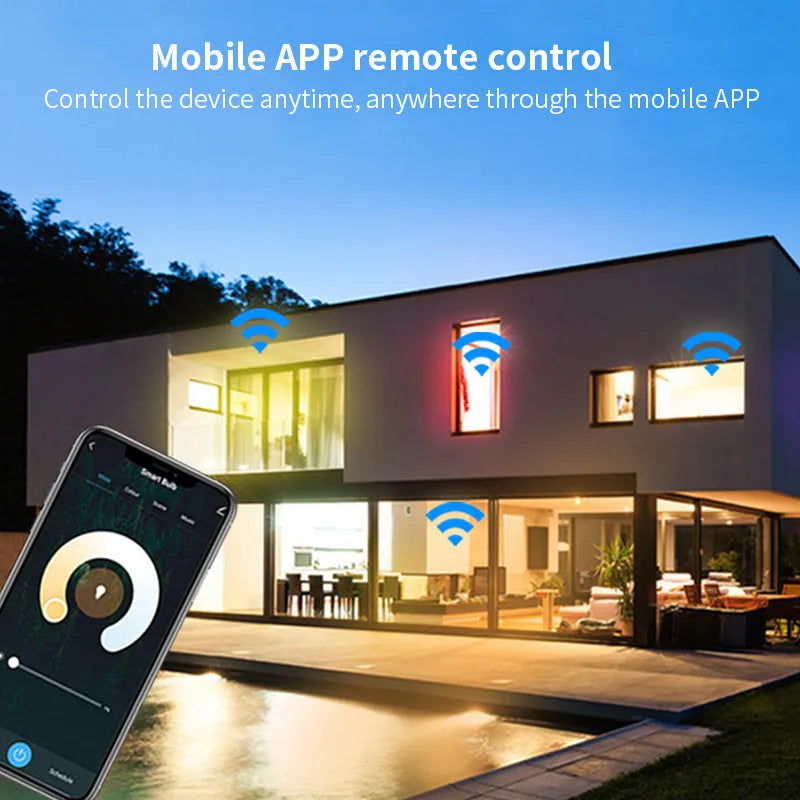 Wi-Fi smart GU10 LED spotlight bulb with RGBCCT colour and adjustable white light options