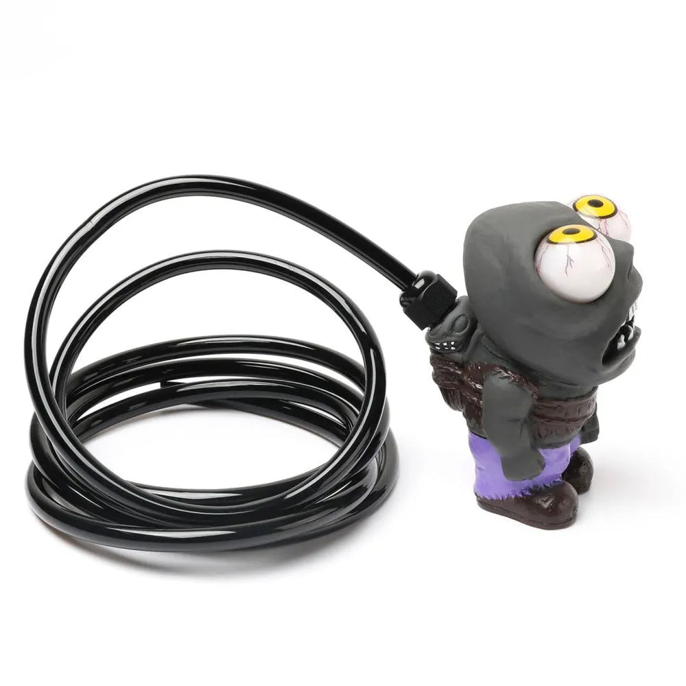Turbo car blow-off valve decoration kit with zombie doll, pressure regulating valve, and copper three-way tube