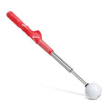 Telescopic golf swing simulator trainer in stainless steel with adjustable height