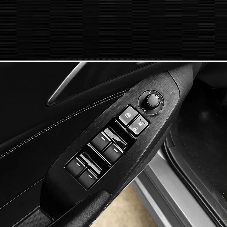 Unksera car interior decorative film sticker kit for centre console, instrument panel, and door handle modification