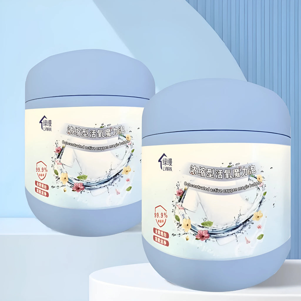 400g bottle of strong active oxygen bleaching powder for laundry stain removal