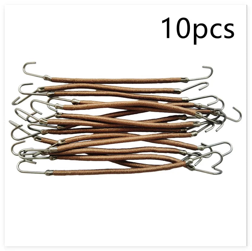Wig double hook hair styling tools in three hair colours for secure wig fitting