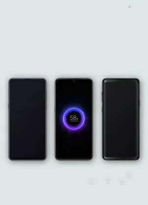 Black and white 10000mAh capacity power bank with wireless charging and USB ports