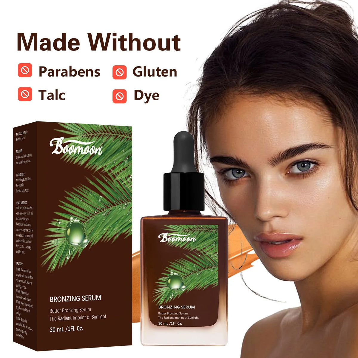 Bronze Black 30ml contact lens care solution bottle for eye moisturisation