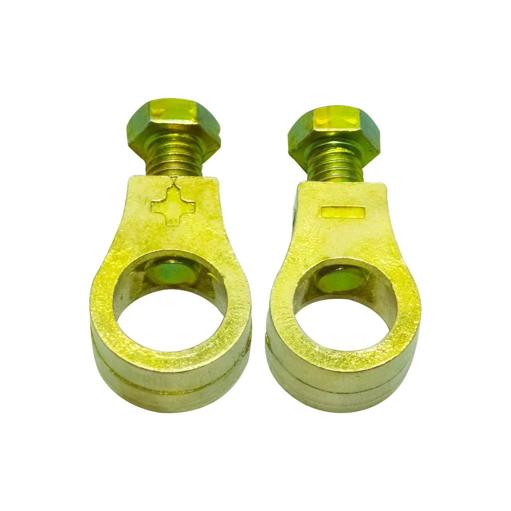 Copper automotive battery terminal clamp for car electrical connections