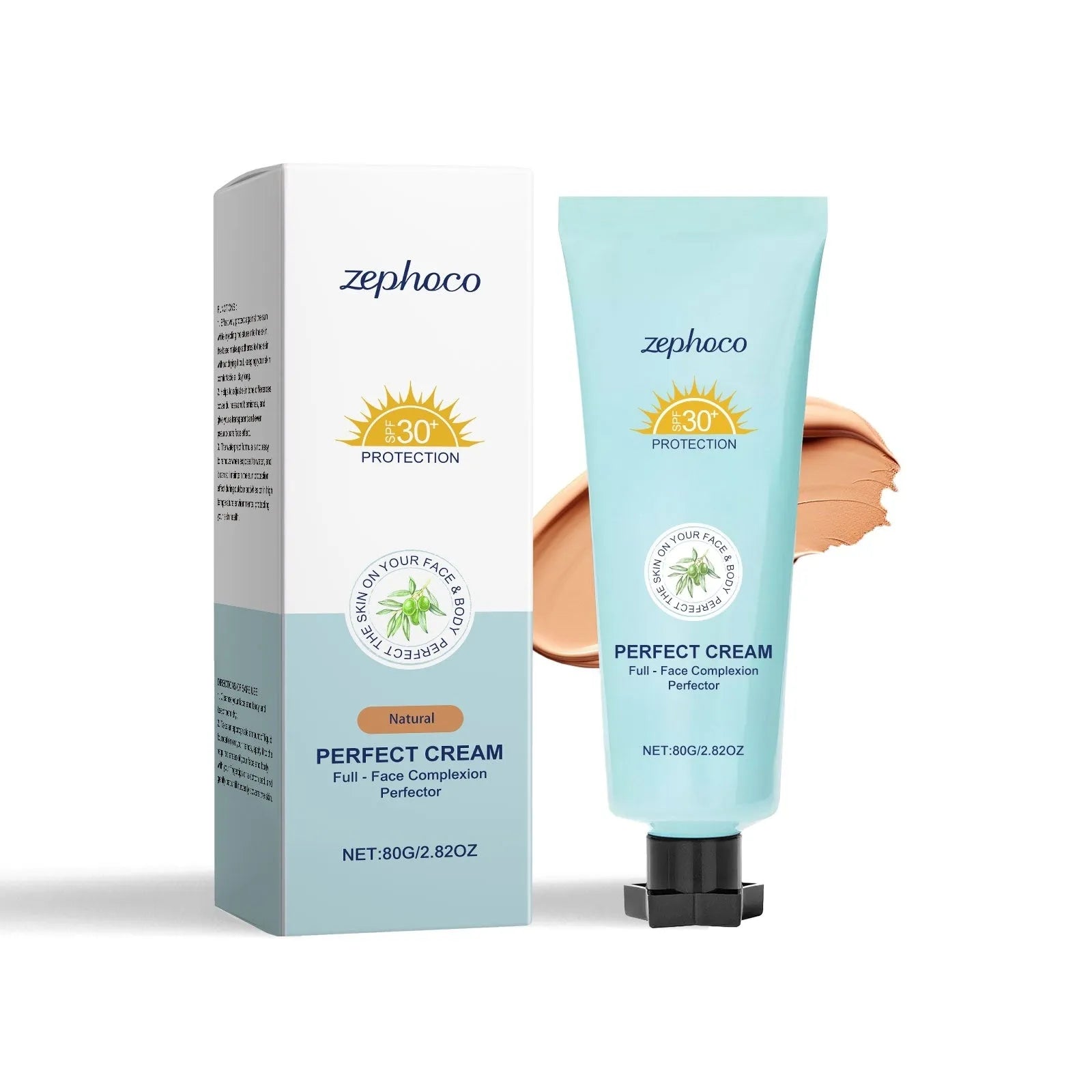 Curdling Sunscreen Moisturising Liquid Foundation bottle in one of three shades: Dark Skin, Ivory White, or Natural Colour