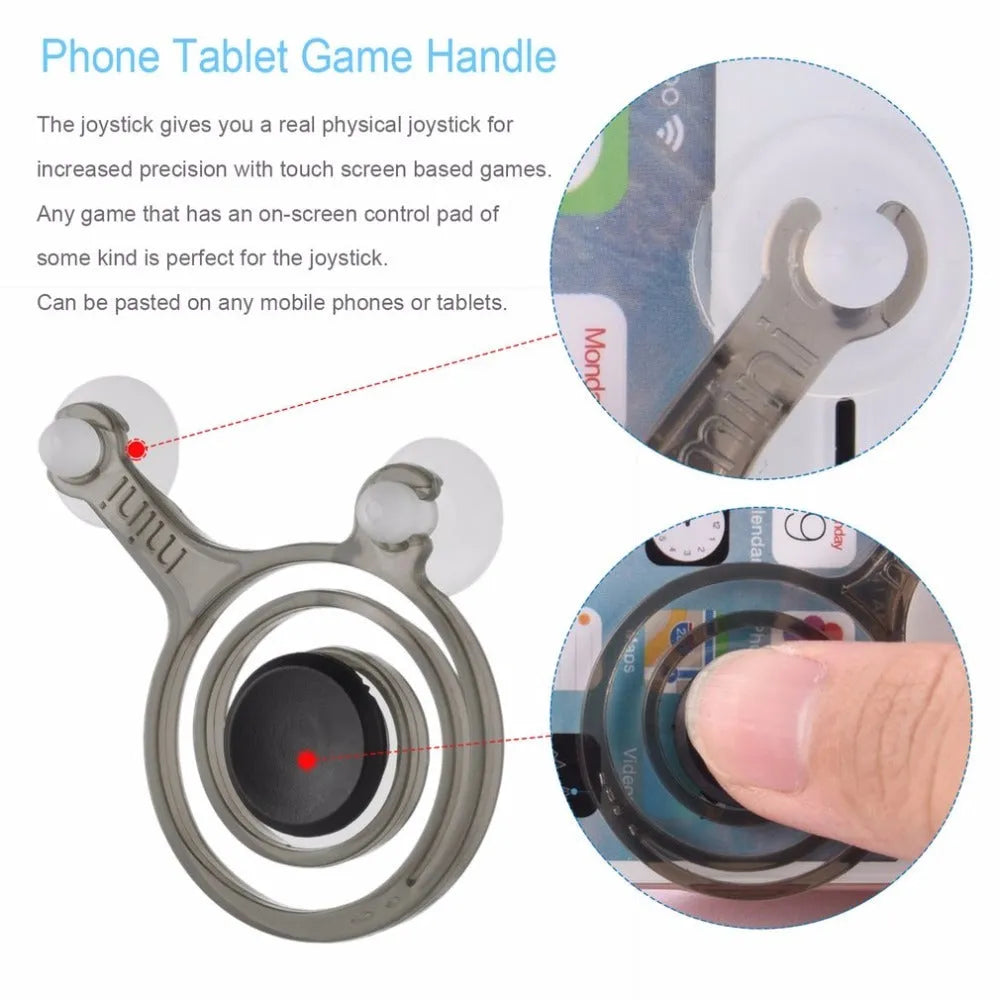 Clear and black universal mini joystick for mobile phone touch screens