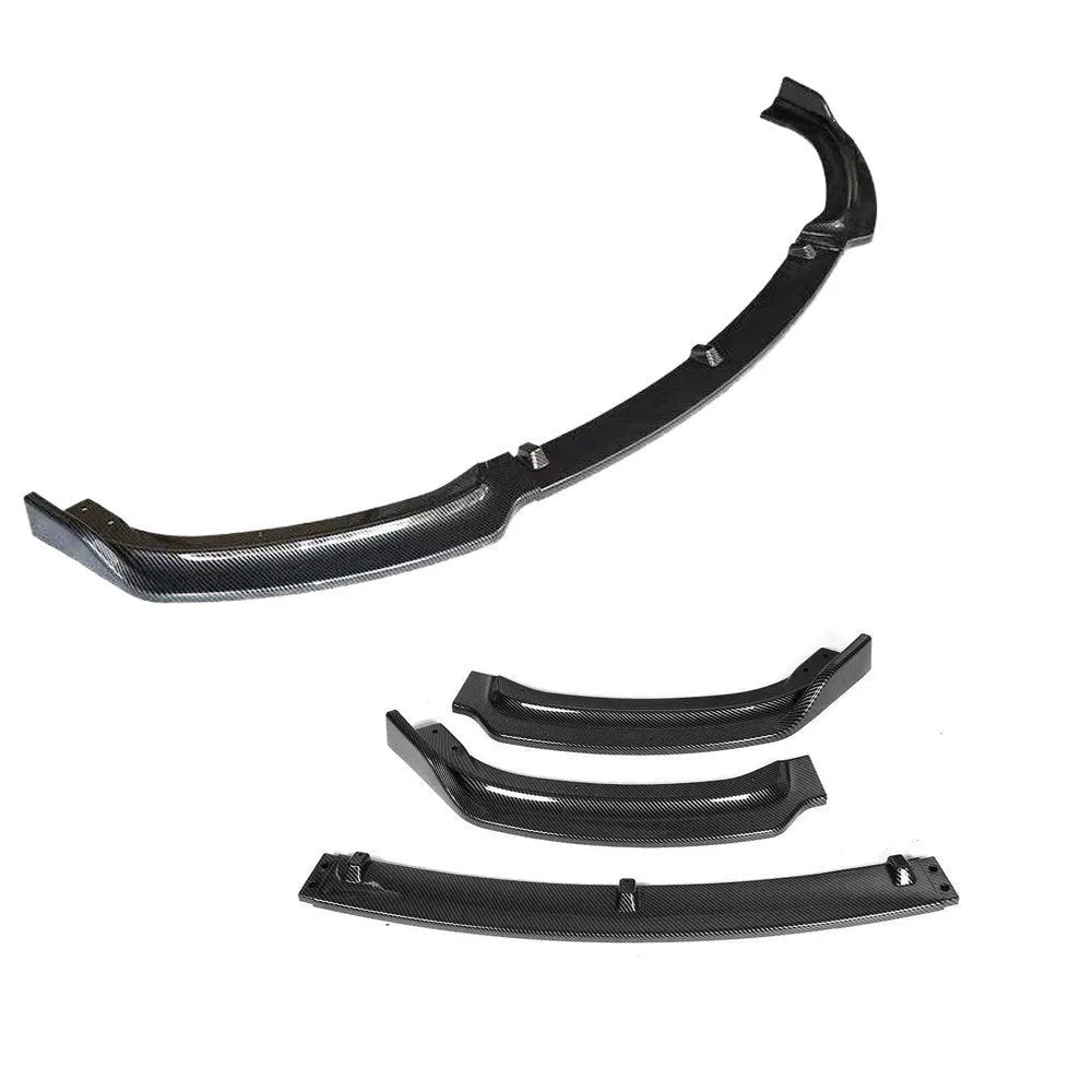 BMW 3 Series F30 F35 front bumper lip spoiler in black polypropylene