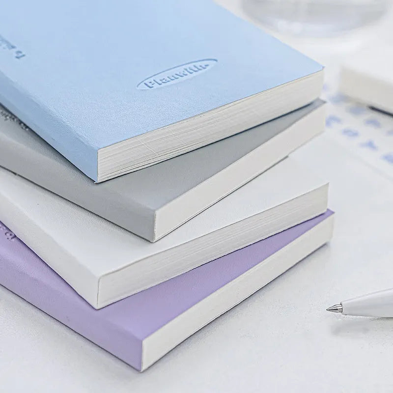 Embossed simple visual daily meter book notebook in multiple colour options.
