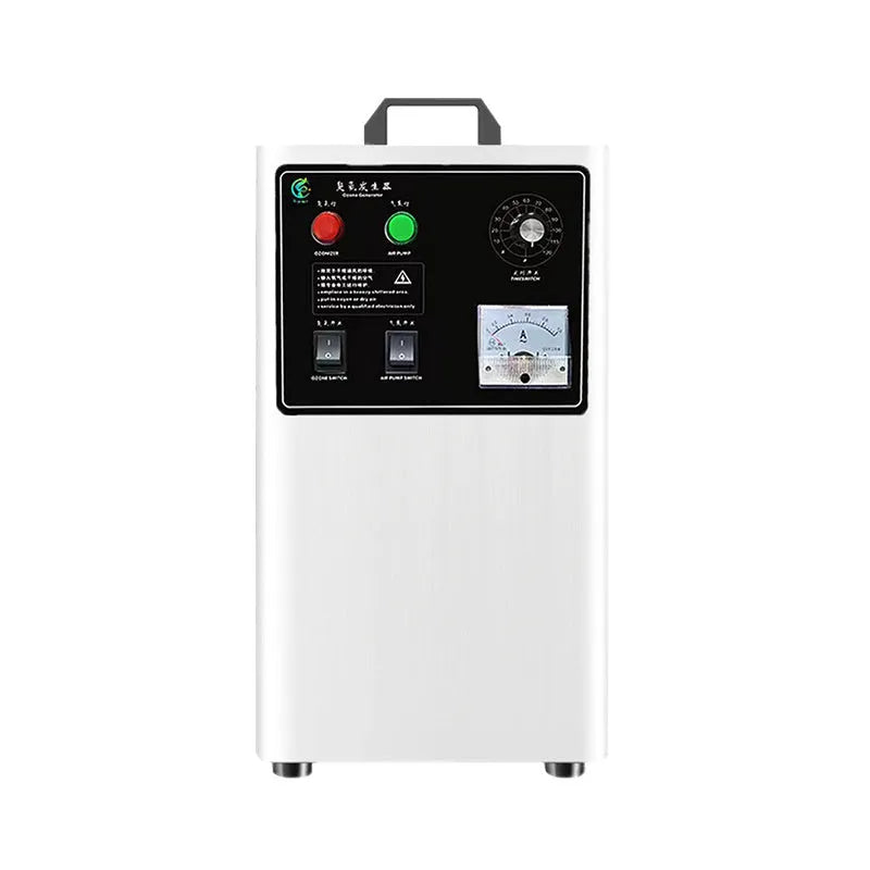 White or stainless steel ozone generator machine for fruit and vegetable treatment with air cooling