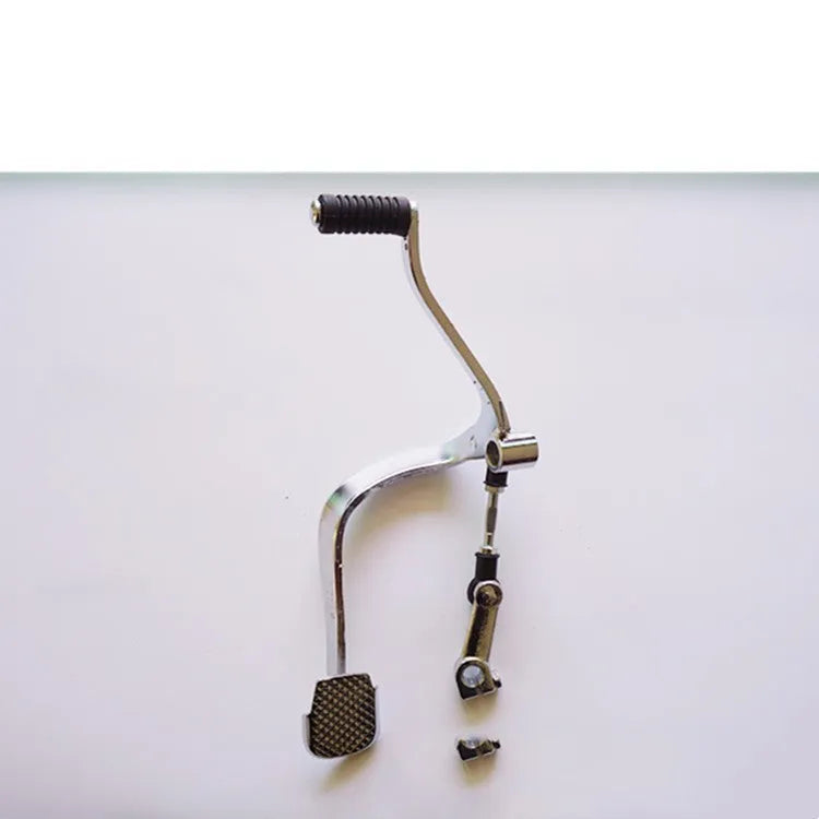 GS125 motorcycle gear lever showing 300mm length and coarse-fine teeth design