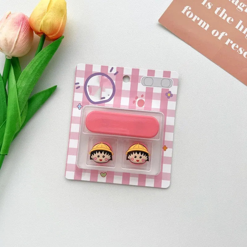 Cartoon style plastic cable fixer for organising desktop magnetic hub cables