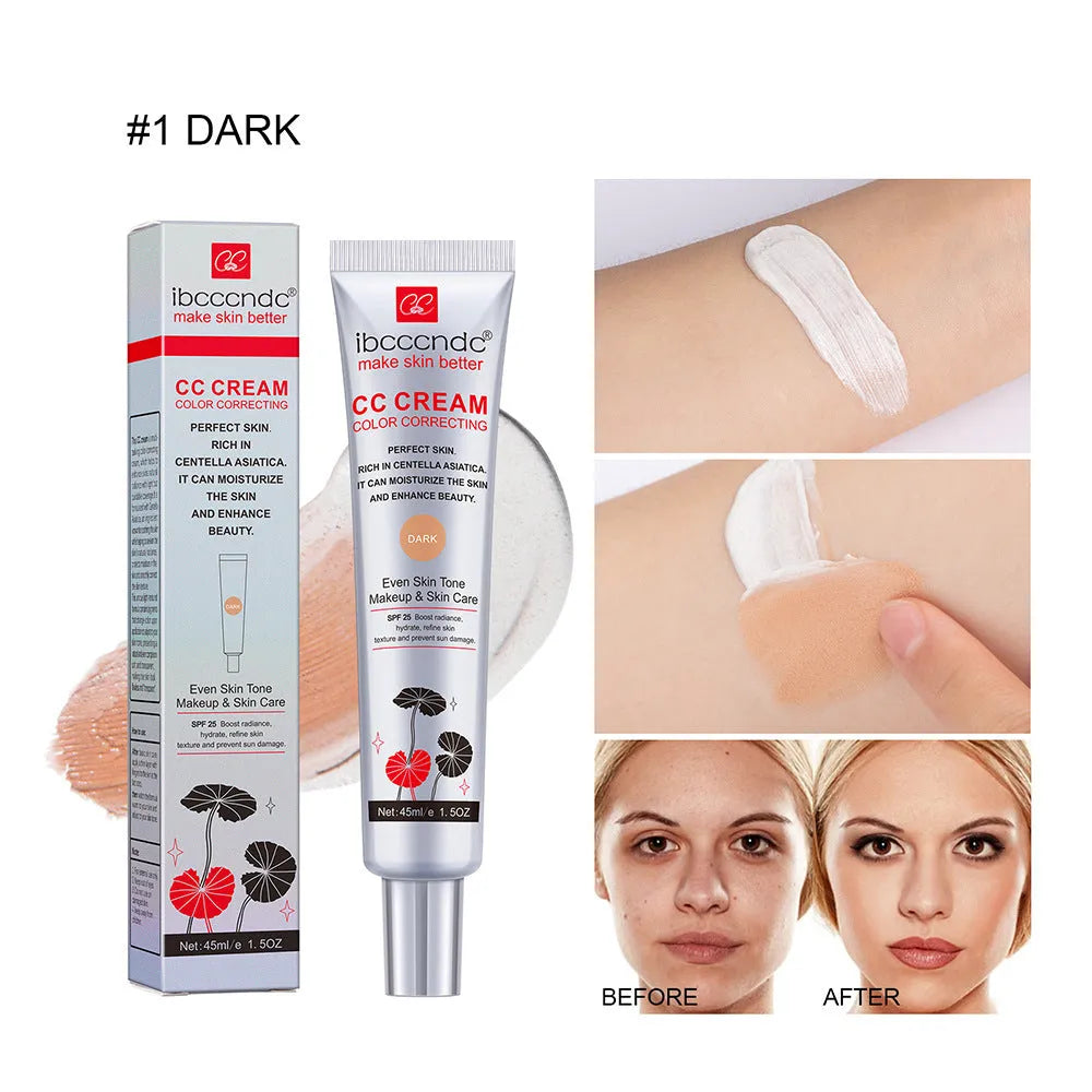 Erborian CC Cream colour correcting moisturiser tube in dark and light shades.