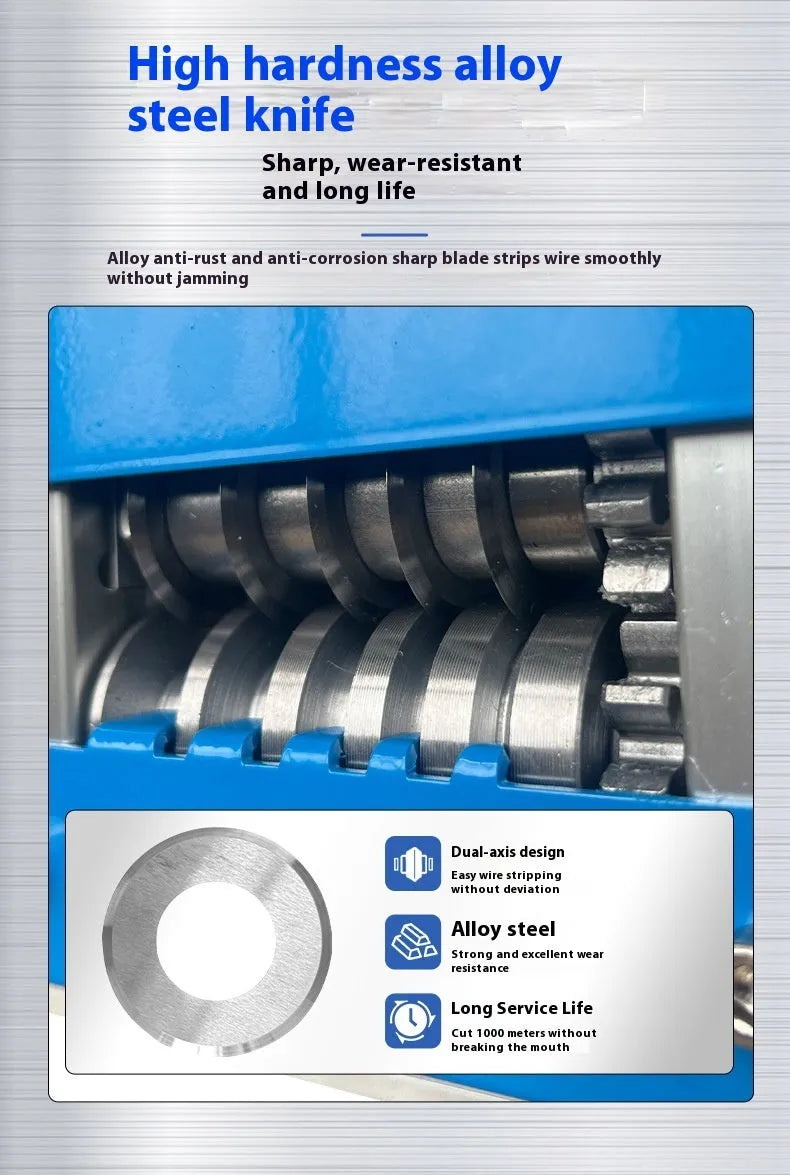 SD-017 manual wire stripping machine for household wires 0.5-17mm diameter