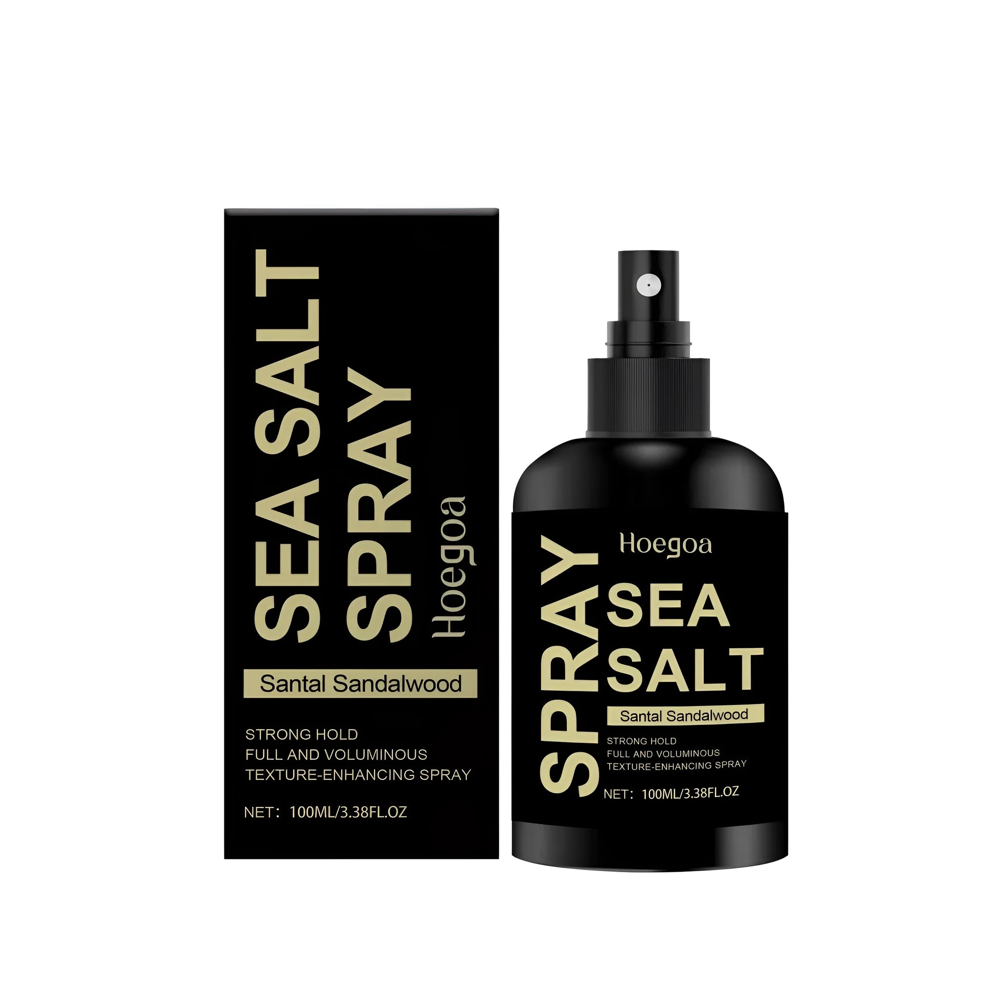 100ml sea salt hair styling spray bottle with sandalwood extract for texturising and volumising