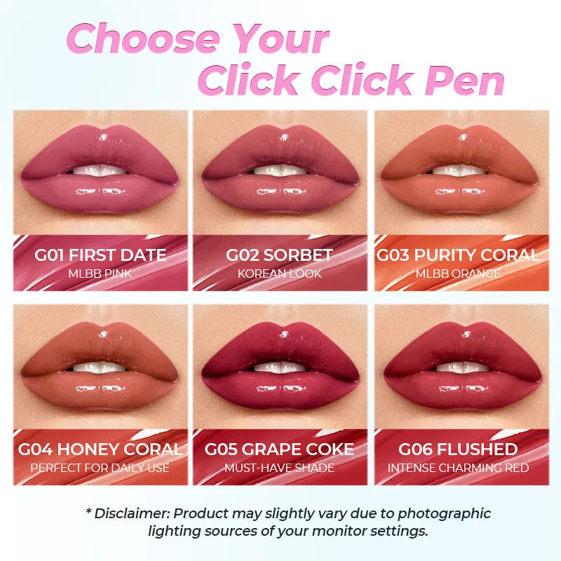 Moisturising waterproof lipstick bullet in six nude to pink shades, 1.8g content