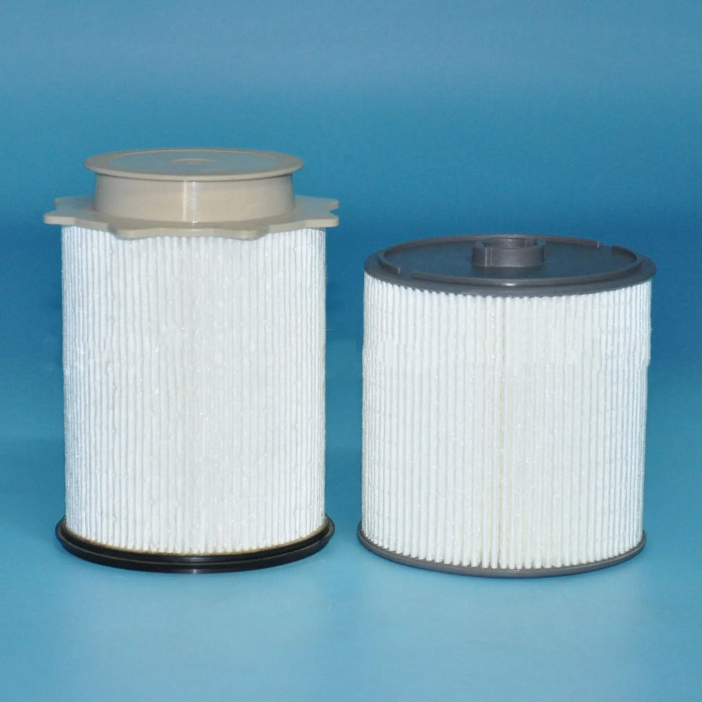RAM diesel truck fuel filter and water separator replacement kit in white with nitrile rubber seal.