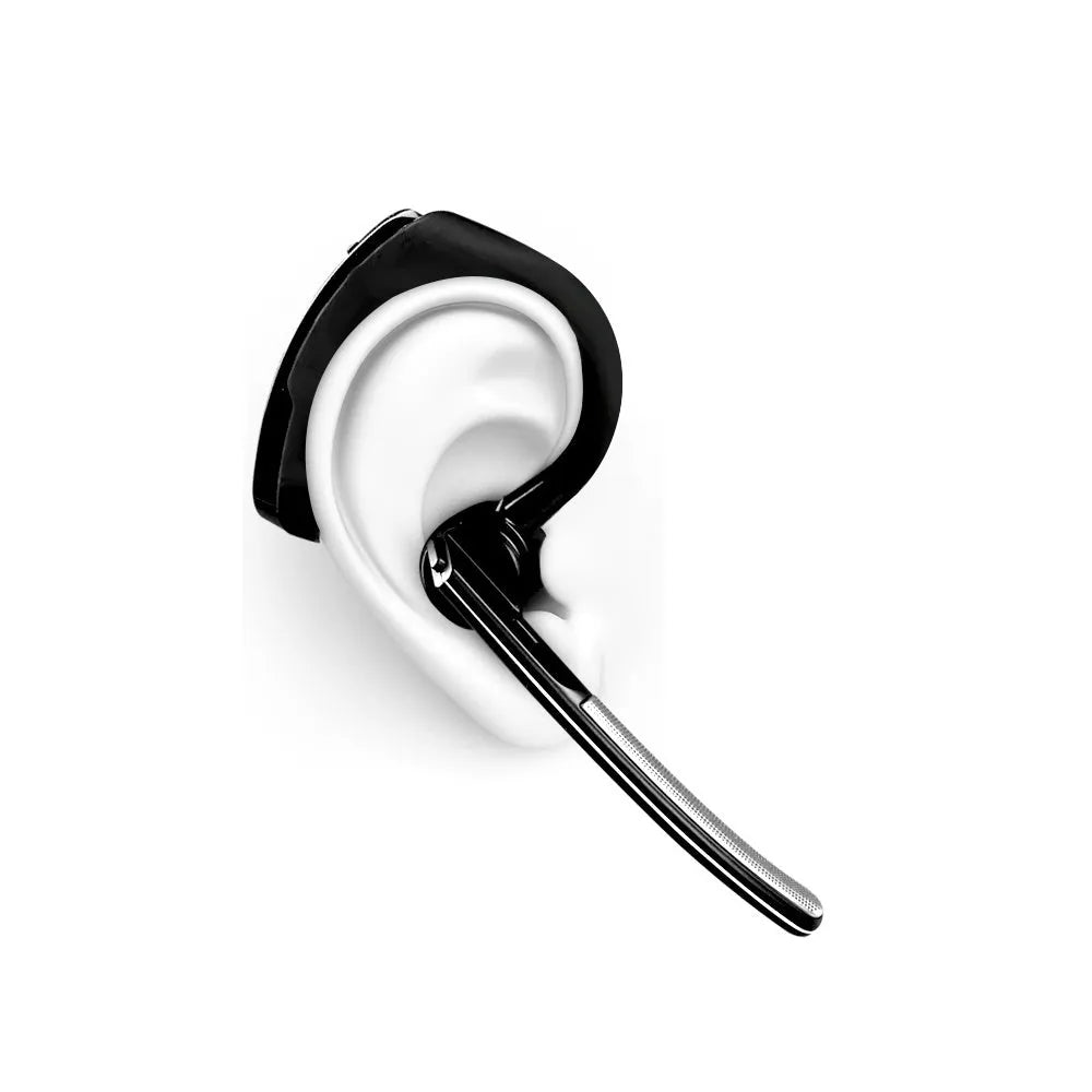 V9 Business Bluetooth wireless headset with ear bud and charging cable