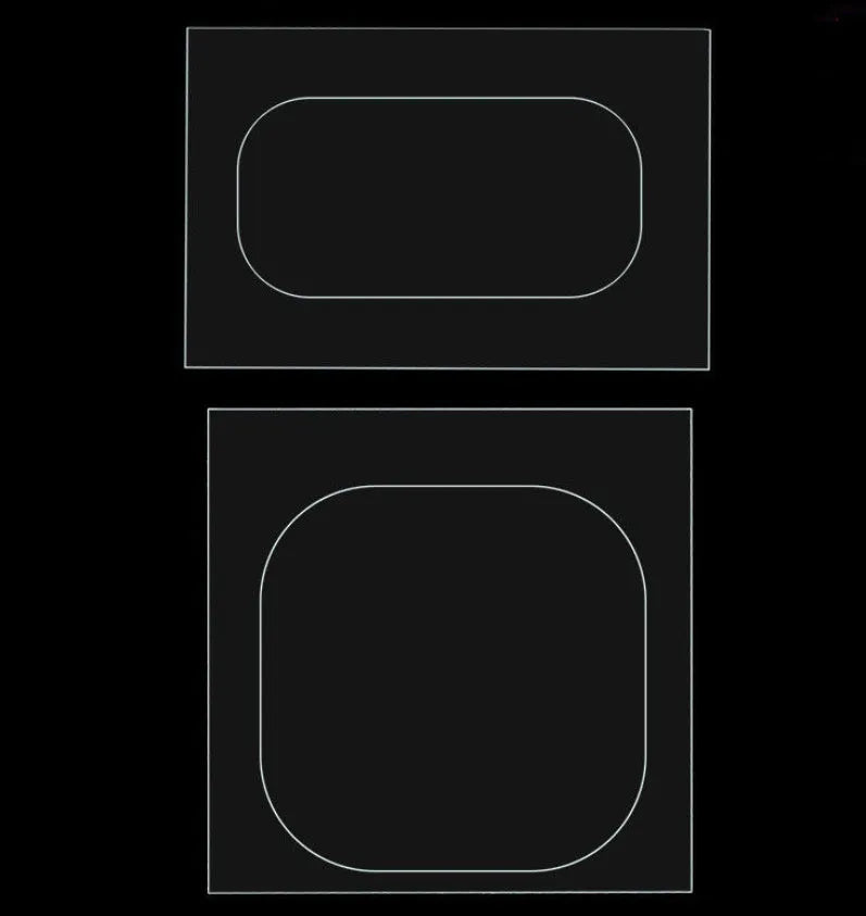 Samsung S7 Edge rear camera tempered glass protector film and flash film die-cut