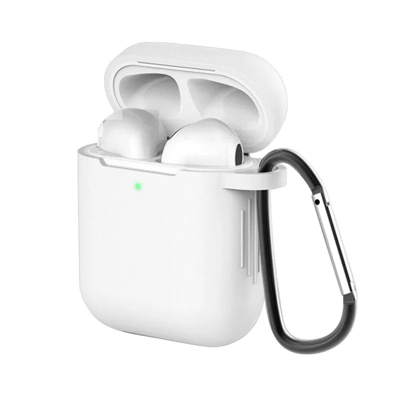 Silicone protective case cover for Apple AirPods 1st and 2nd generation in multiple colours