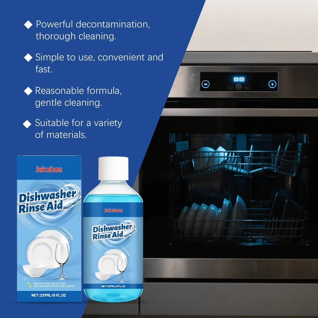 237mL dishwasher detergent aid bottle for kitchenware stain removal and oil cleaning