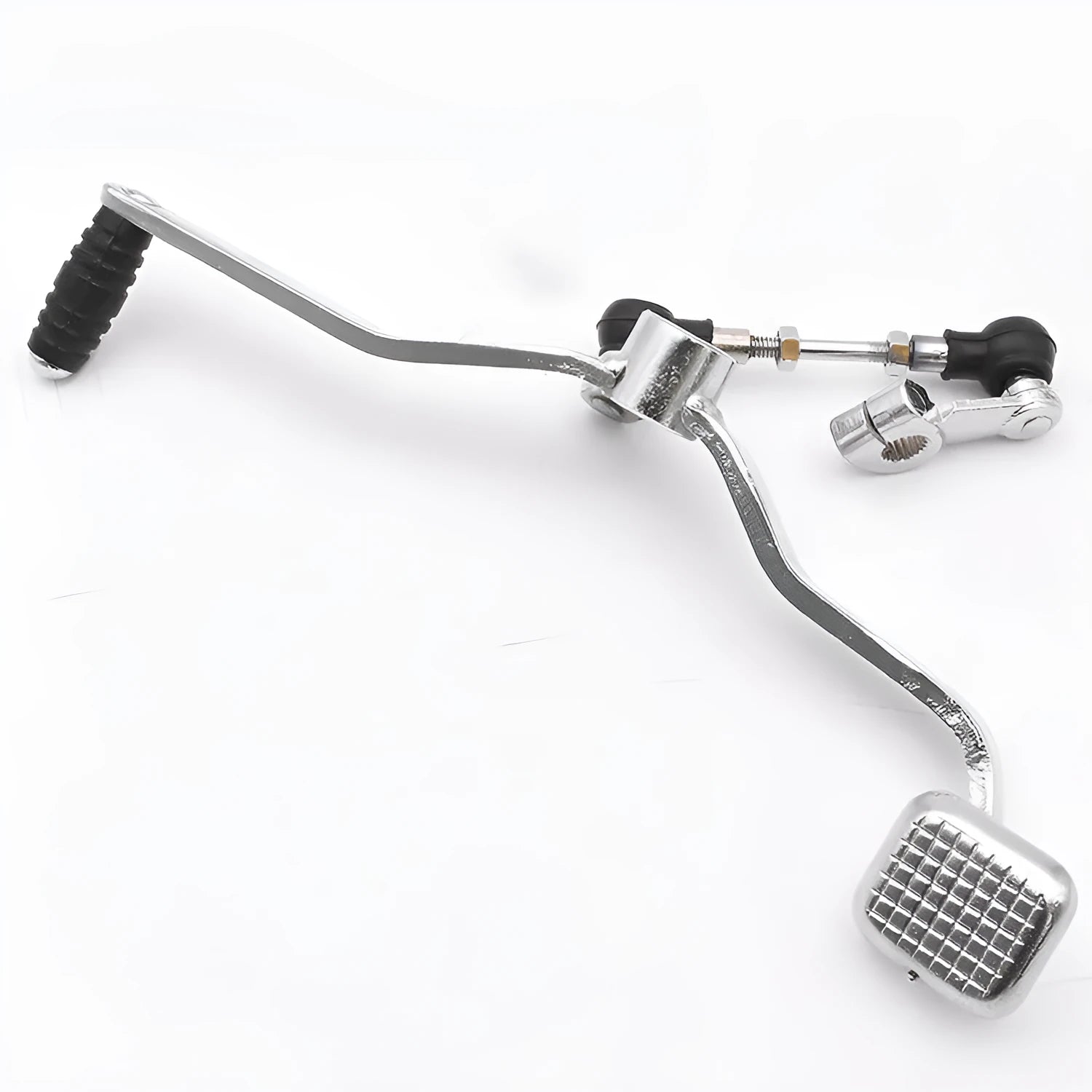 GS125 motorcycle gear lever showing 300mm length and coarse-fine teeth design