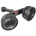 Black car USB rear pillow single head fan with adjustable wind output