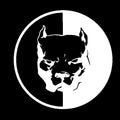 Reflective superhero bulldog car decal sticker in black, red, or white, size 12x12cm