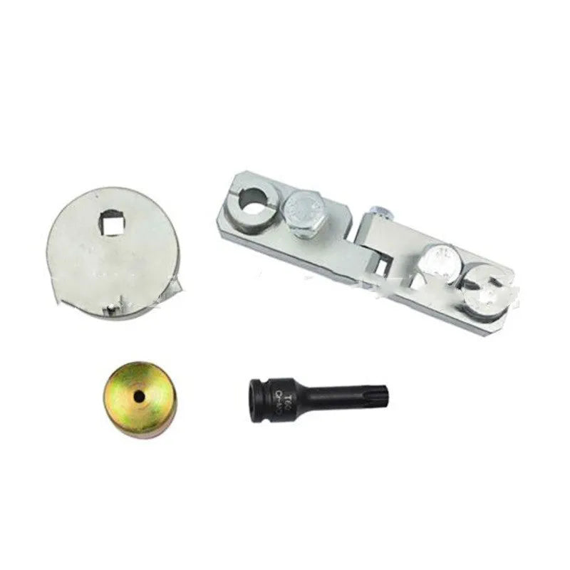Volvo engine timing tool set with eight carbon steel pieces for cylinder head alignment