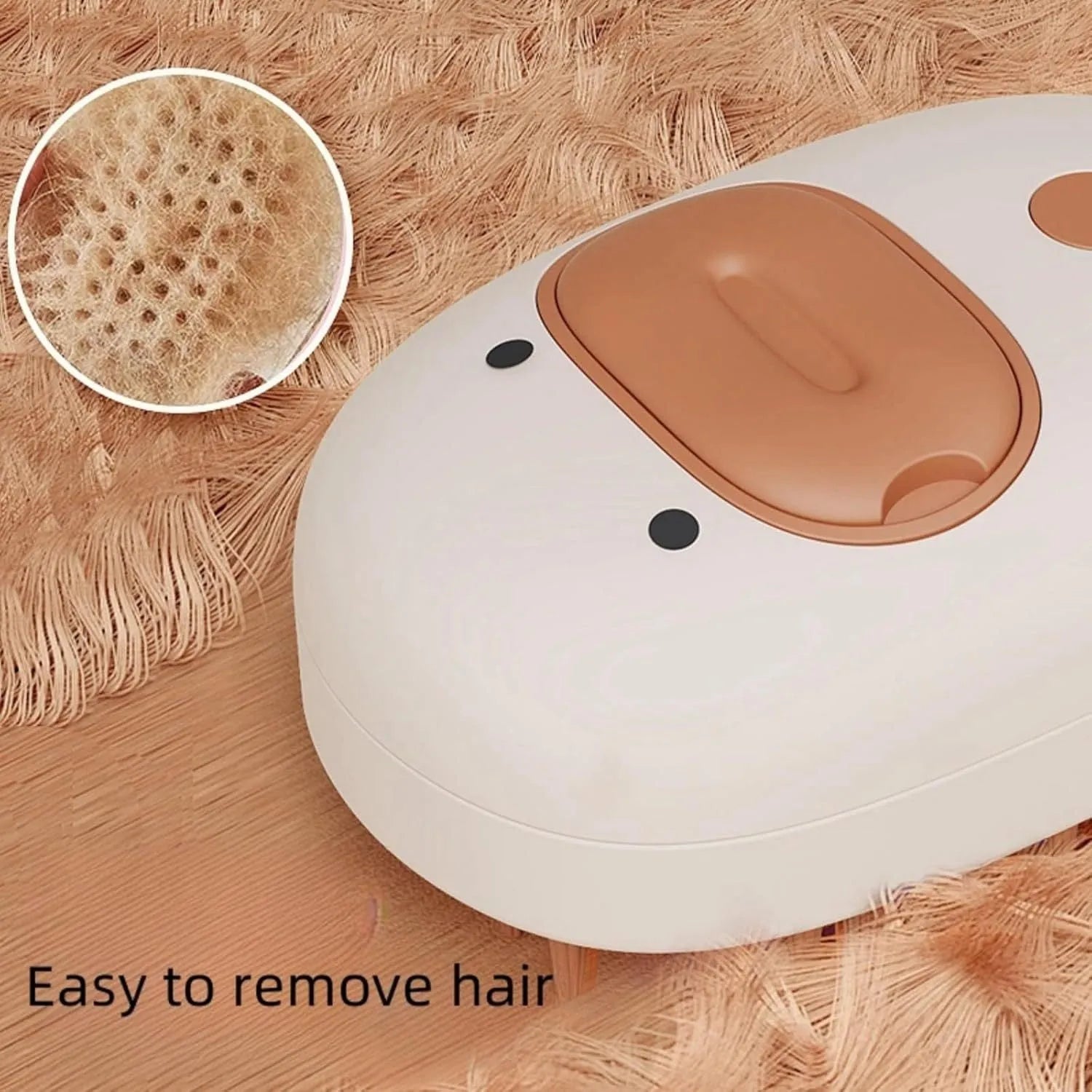 White and yellow 3-in-1 rechargeable steam grooming brush for cats and dogs with rubber comb teeth
