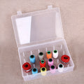 42 compartment plastic storage box with transparent lid for embroidery thread organisation