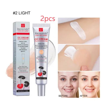 Erborian CC Cream colour correcting moisturiser tube in dark and light shades.