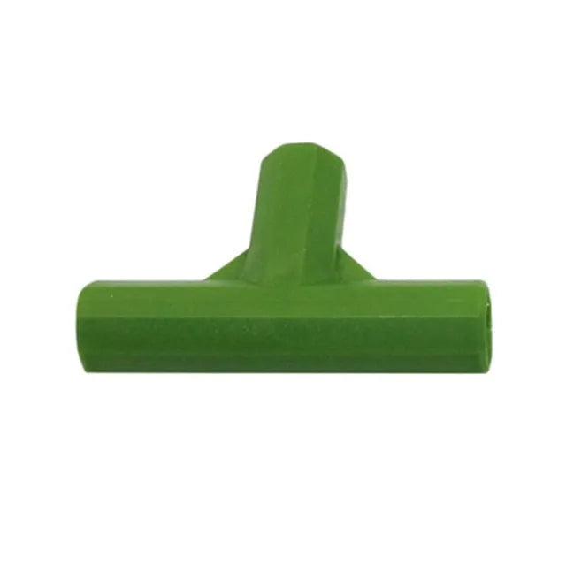 White PP plastic 3-way and 4-way garden plant support connectors for 11mm stakes.