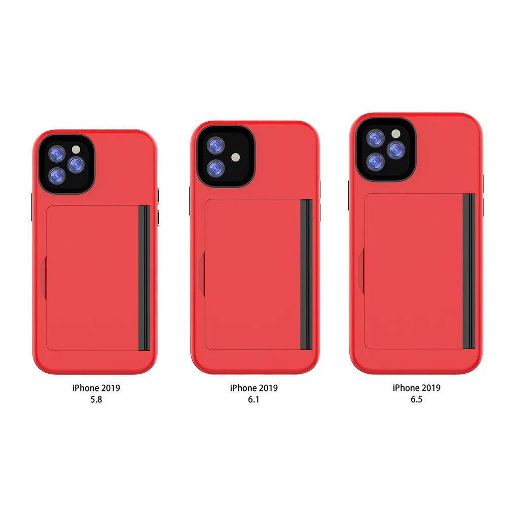 Simple solid colour TPU and PC mobile phone case for iPhone 11, 11 Pro, and Pro Max.